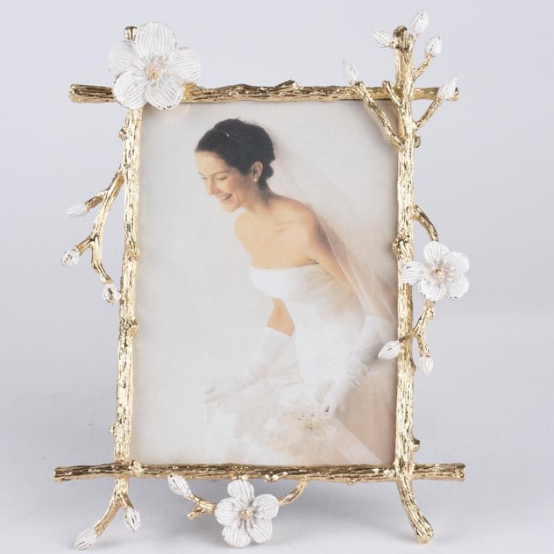 697\\\\ európai retro gold modern, egyszerű luxus zománc kreatívos fémképkeret