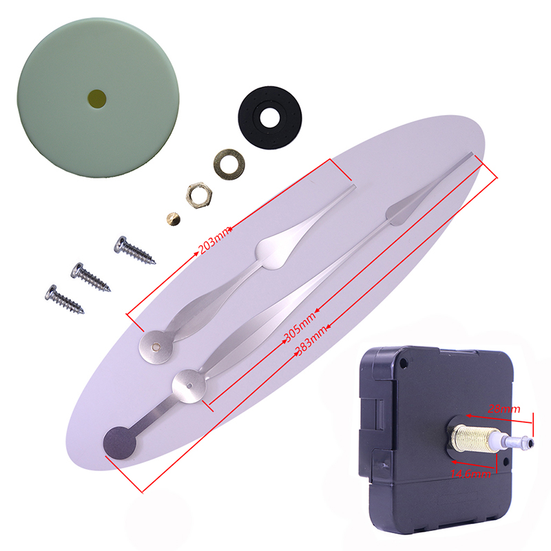 HR1688-23mm óra mozgatás és HR01086 falióra kéz fehér mozgatható tok