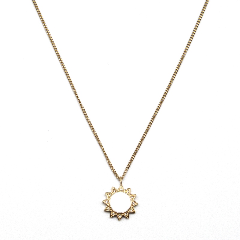 Rozsdamentes acél pálcikás medálos nyaklánc rfbnck1347