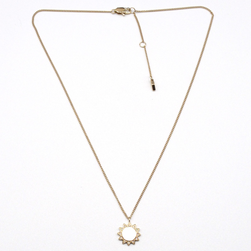 Rozsdamentes acél pálcikás medálos nyaklánc rfbnck1347