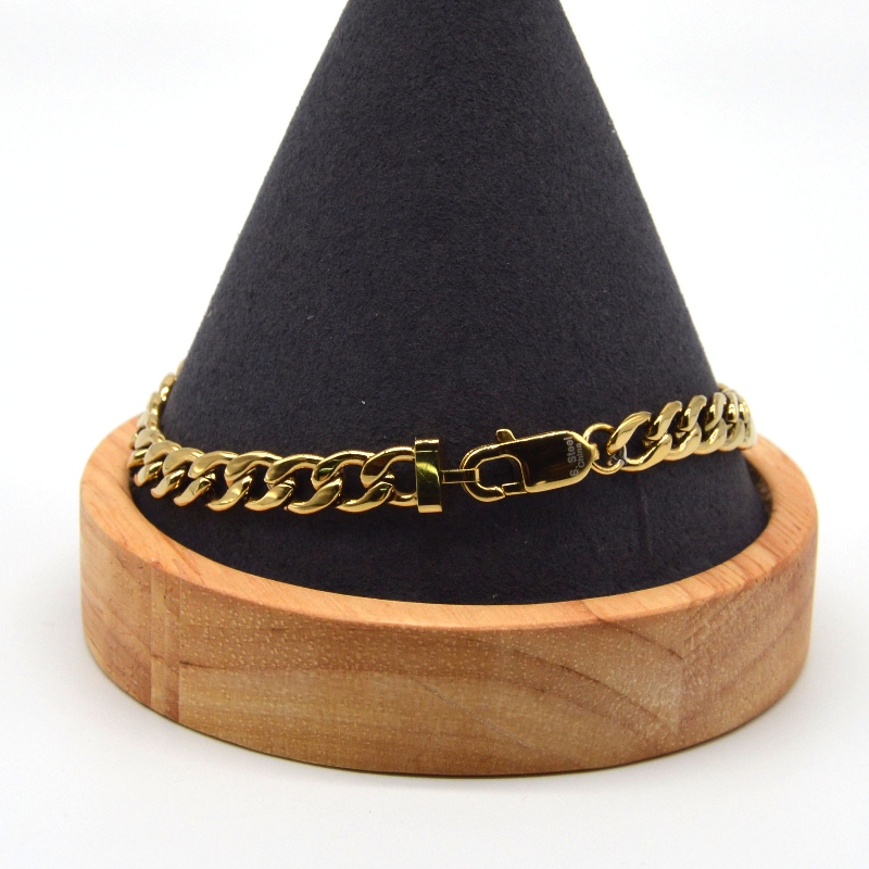 Rozsdamentes acél lánc karkötő rfbbg0056