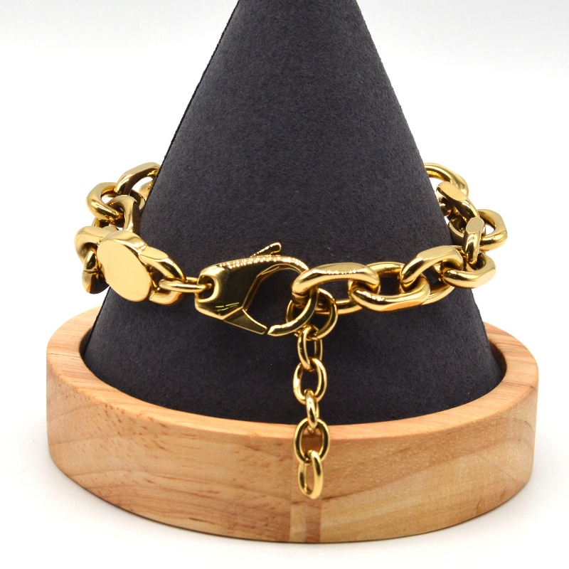 Rozsdamentes acél lánckarkötő rfbbg0356