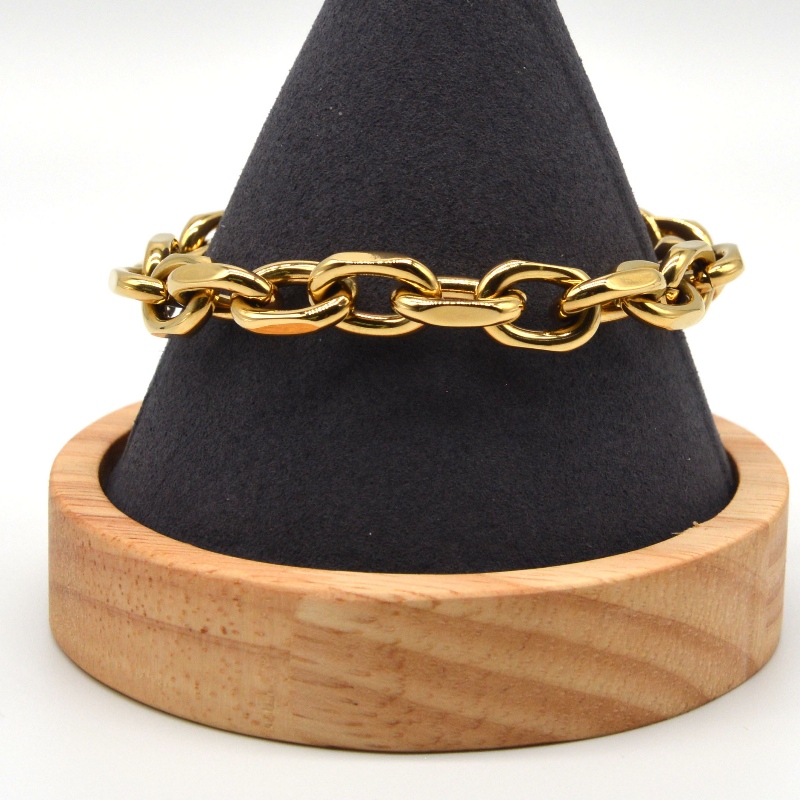 Rozsdamentes acél lánckarkötő rfbbg0356