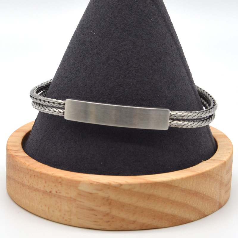 Rozsdamentes acél lánckarkötő rfbbg0622