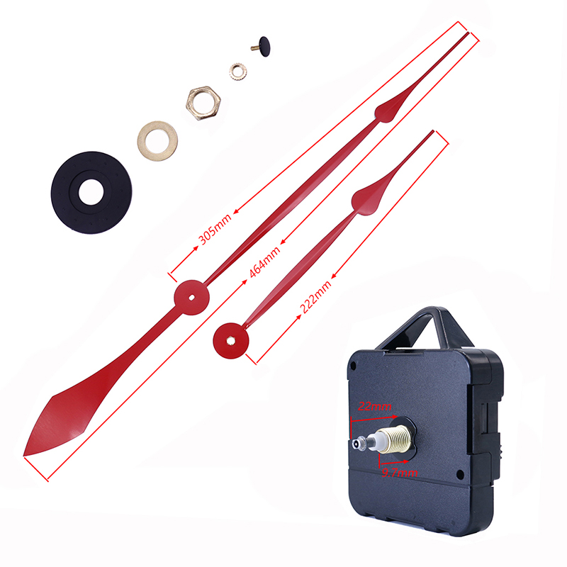 HR1688 15 mm-es kvarc óra gép és alumínium óra kéz