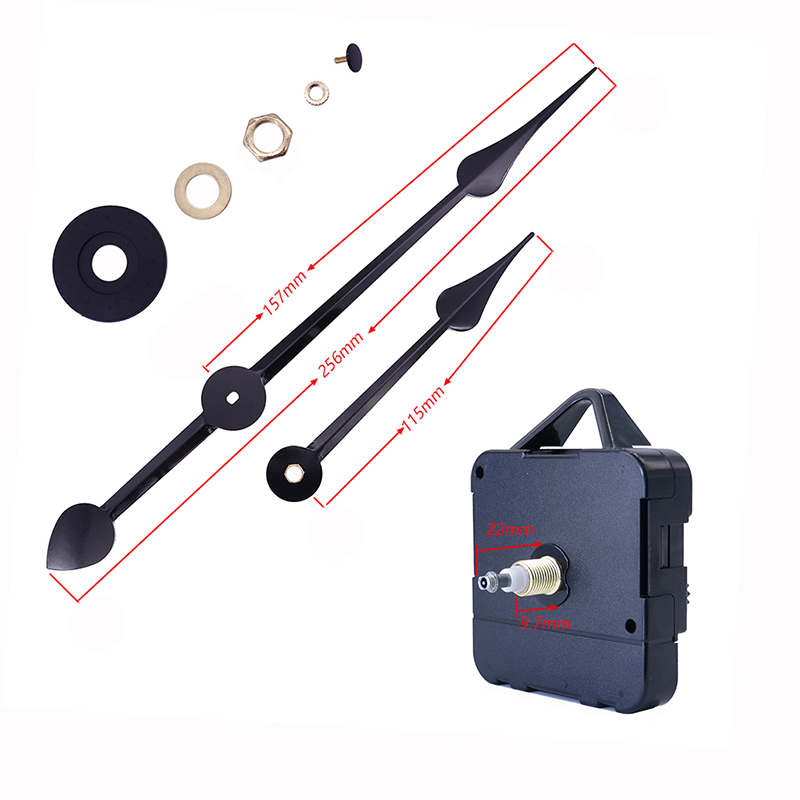 HR1688 15 mm-es kvarc óra gép és alumínium óra kéz