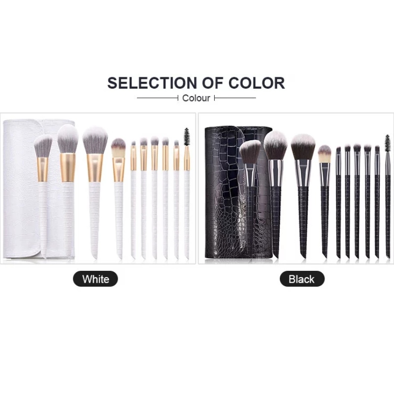 2020-as új krokodilmintás kozmetikai kefekészlet matt szállal