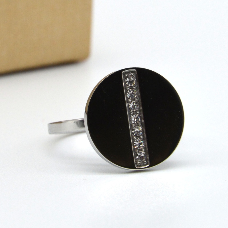 Rozsdamentes acél gyémánt gyűrű rfbrg056