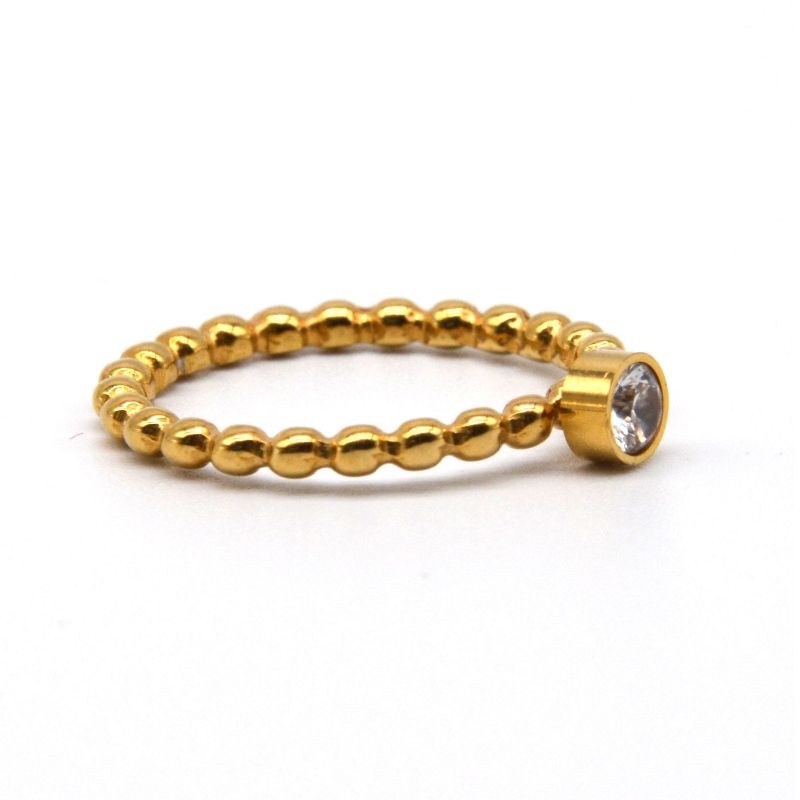 Rozsdamentes acél gyémánt gyűrű rfbrg0343