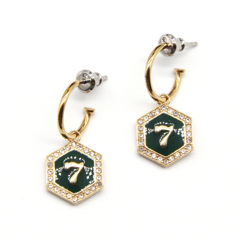 Divatékszer, rozsdamentes acél ékszer, rozsdamentes acél fülbevaló, gyémánt fülbevaló, gyémánt fülbevaló, strasszon, Zircon rfad0065