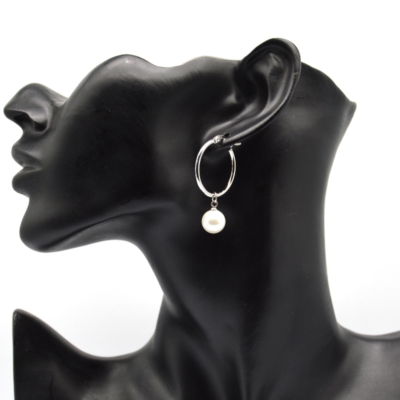 Rozsdamentes Steel Pearl fülbevalók, divatékszerek, divatékszerek, Pearl Ékszer rfadar1466