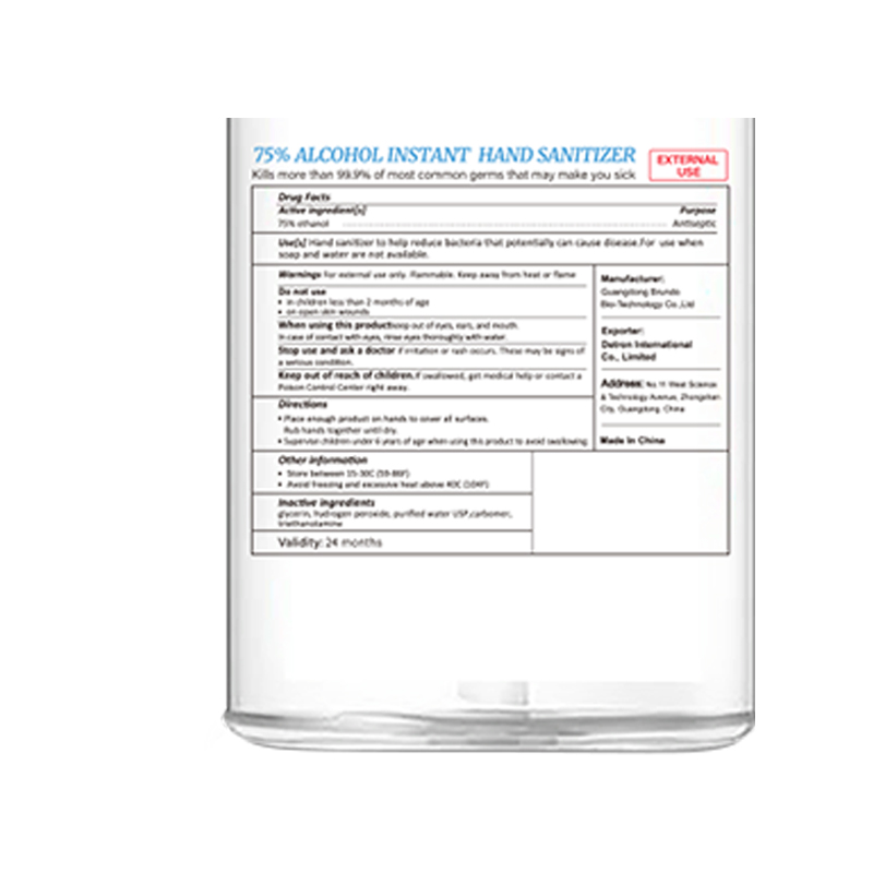 300ml 75% Alkohol azonnali kézfertőtlenítő gél