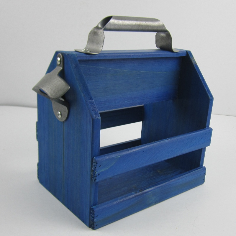 6 darabos fa sörösüveg Caddy nyitóval