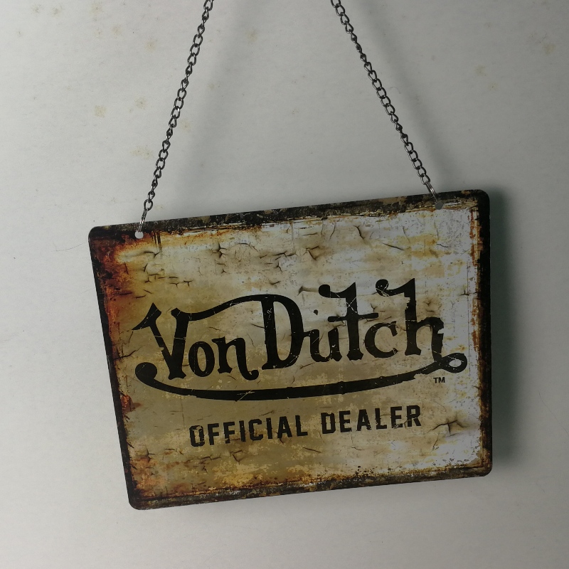 Fali lógó fém ón jel figyelmeztető jel