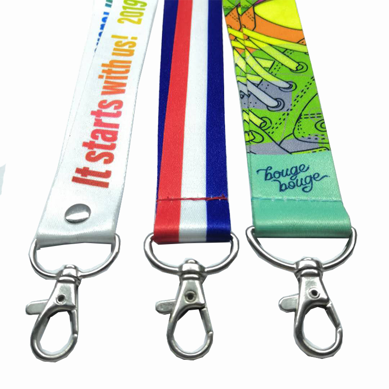 A gyári közvetlen eladások személyre szabott nagykereskedelmi kulcslánc, akasztott kötél rajzfilm, akasztott öv, poliészter akasztókötél, testre szabott logó