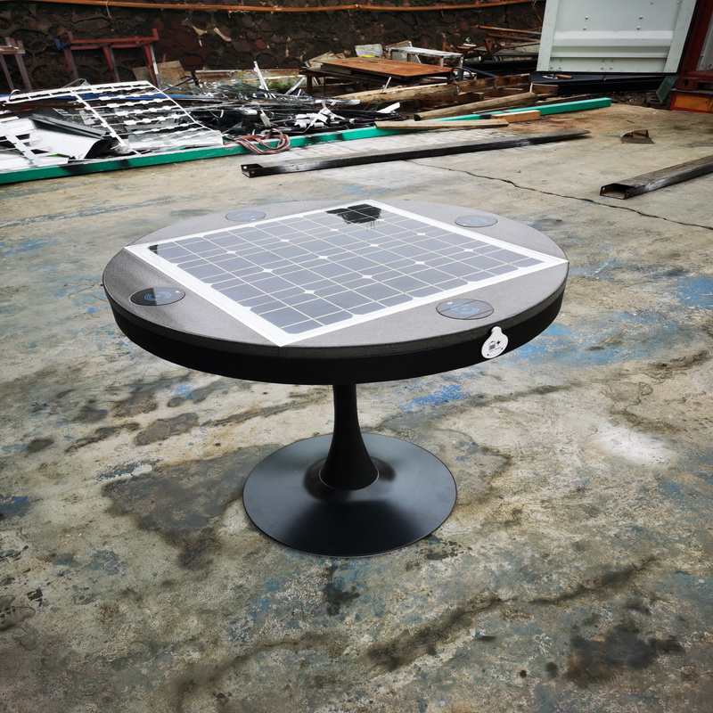 Intelligens WIfi USB-töltő multifunkciós kiváló minőségű anyagból készült napelemes asztal