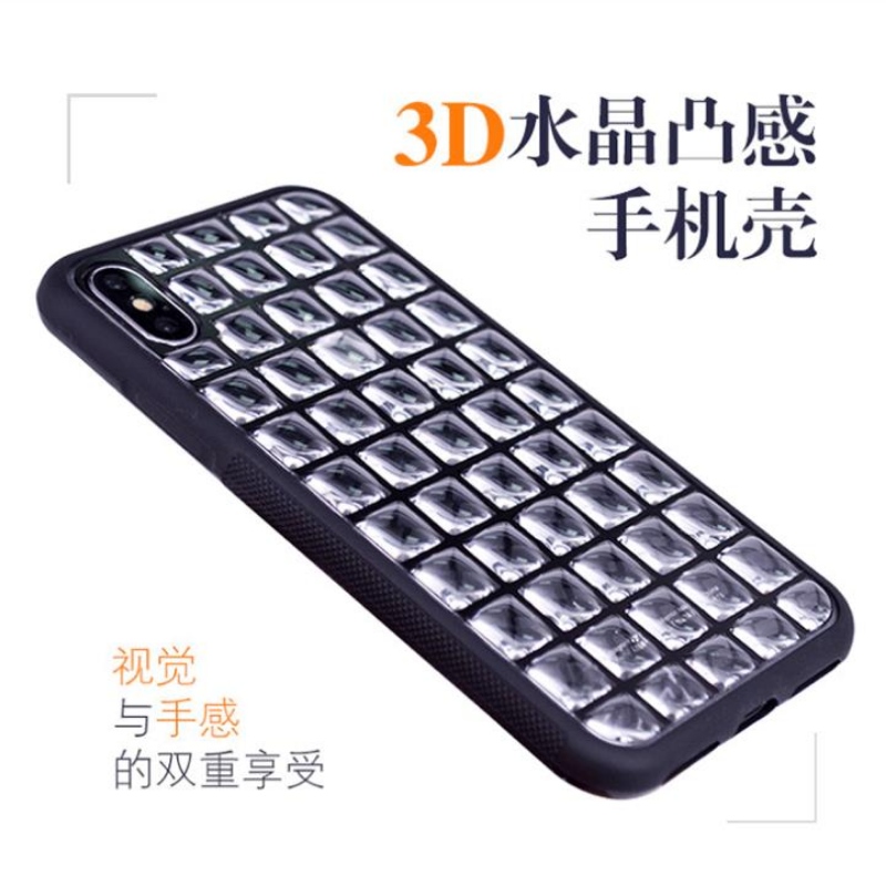 3d Crystal Water drop mozaic lattice Nail lengyel kristálytiszta zselé mobiltelefon héj IPHONEX