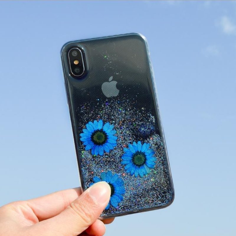 Gyártó Egyedi divat Apple iPhoneX különleges száraz virág, amely egy kis friss virágcsepp tokját hordozza