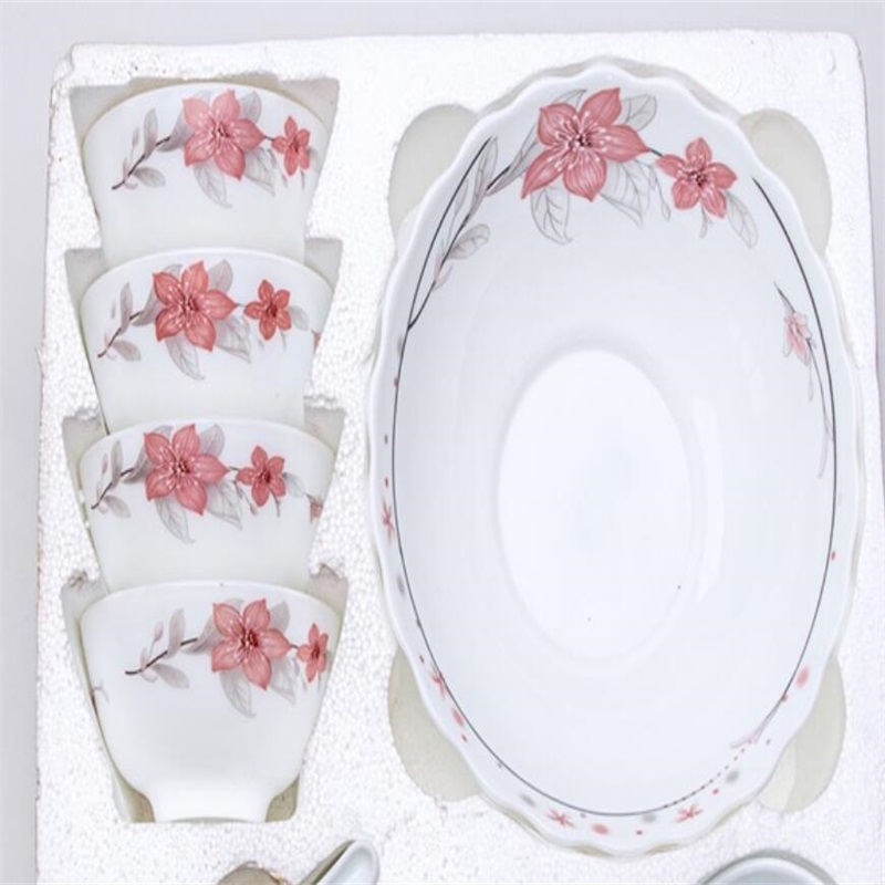 opál üveg, vacsora készlet - 10pcs tál készlet