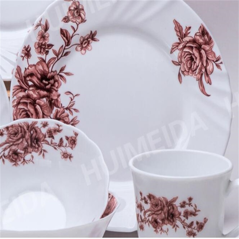 opálüvegből készült vacsorakészlet - LBP brazil lemez