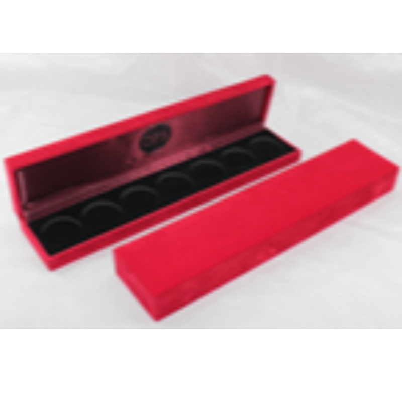 V-11 tétel téglalap műbőr műanyag doboz 210 * 35 mm-es érme, jelvény és nyaklánc stb. 240 * 52 * 30, súlya körülbelül 130 g