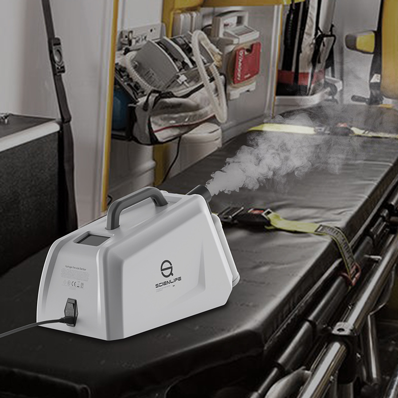 Száraz ködhidrogén-peroxid sterilizáló