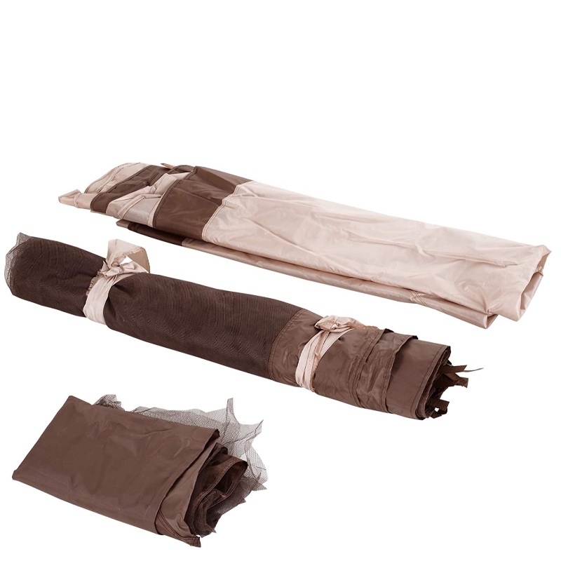 Az Outdoor 2-Tier Top Folding Portable Pop Up Gazebo Zippered Nettinggel