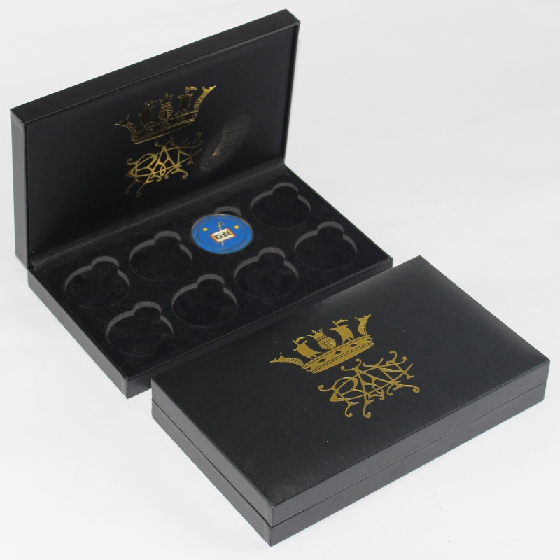 Tétel V-21 téglalap PU bőr doboz 90*120 mm érme, érme &jelvény stb. mm.234*140*40, körülbelül 325g súlyok