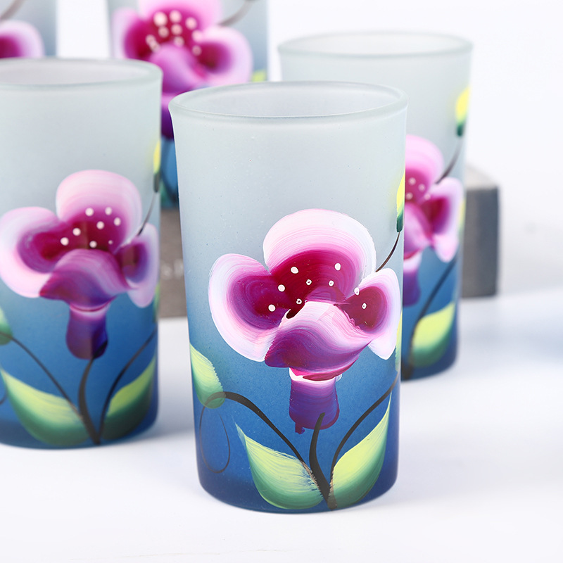 6 Cup-készletből készült, festett kupa 6-os darabja a kreatív, nagy kapacitású fazekas edény nagykereskedelmi terméknek