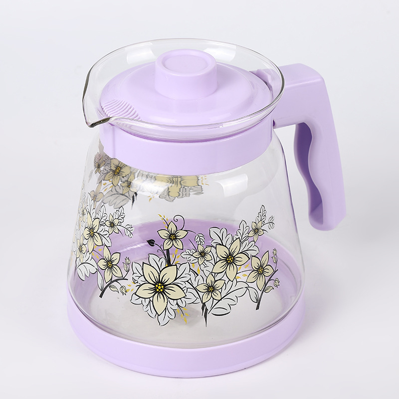 Új teapotos háztartás Egyszerű Alkalmazási Kézikönyv Alkotó Kézi Tervezés Hidegvíz Üveg-Pot Egyedi nagykereskedelem
