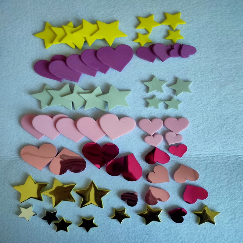 EVA szív EVA csillagok