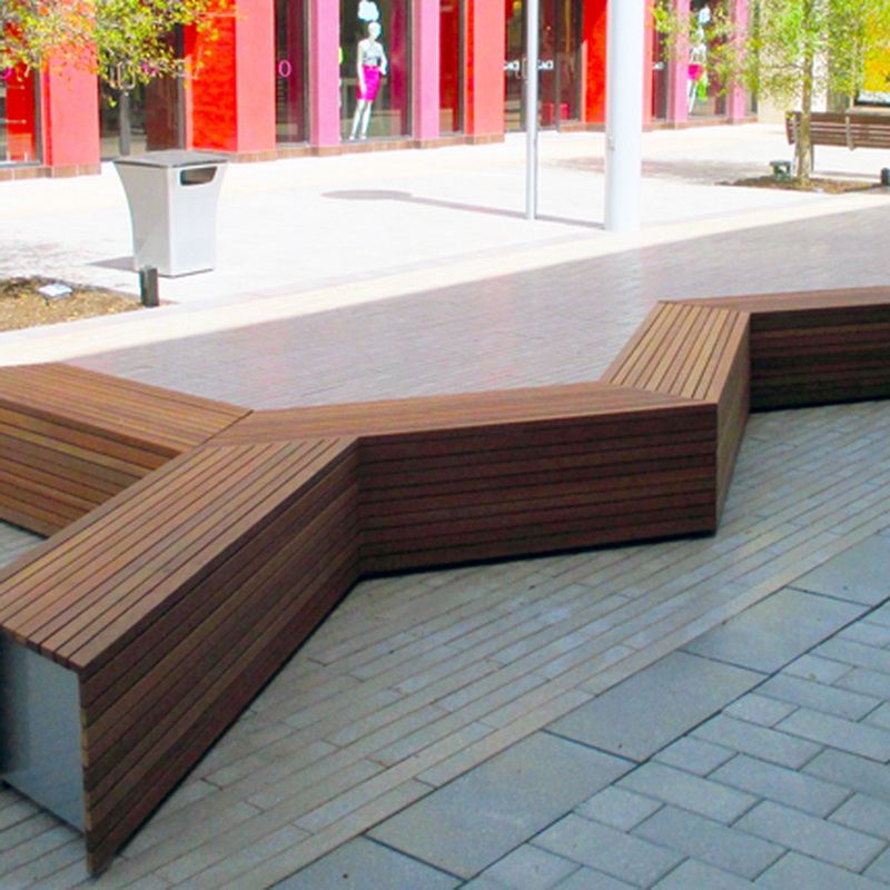 USB töltés Energiatakarékos többfunkciós Solar Park Bench Project