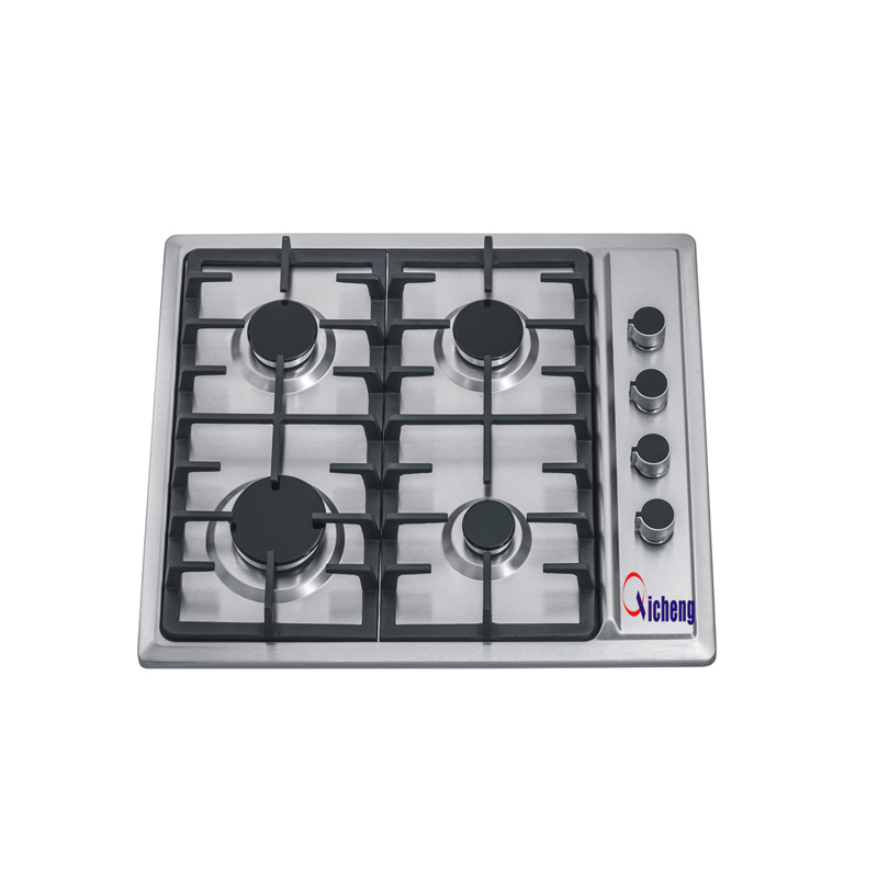 OEM márkájú üveg felső gömbölyű típusú gáz főzőlapok 4 égő