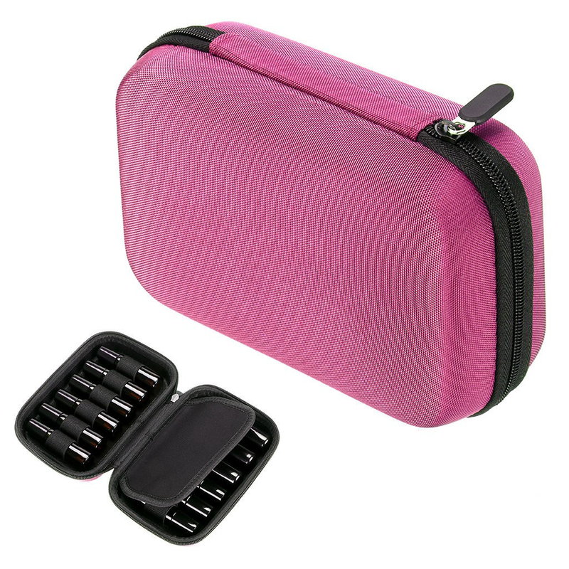 12 rács illóolajzsák lényegében olaj palack tároló táska cipzárral hordozható illóolaj csomagoló doboz tároló doboz