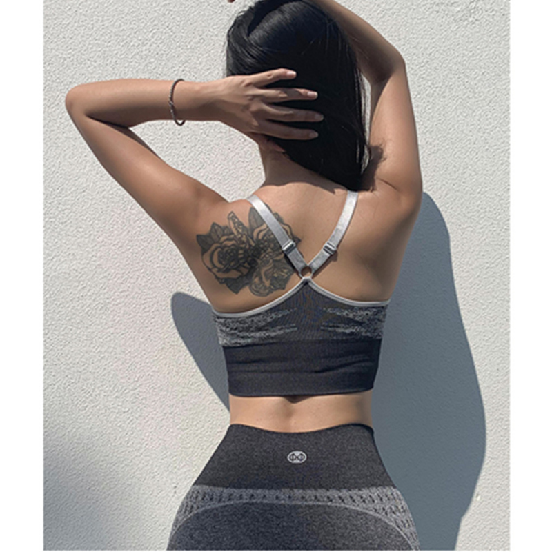 Női jóga mellény, lélegezhető, gyors, száraz, fitnesz, profi sportmelltartó, sokkoló-biztos futómelltartó nőknek