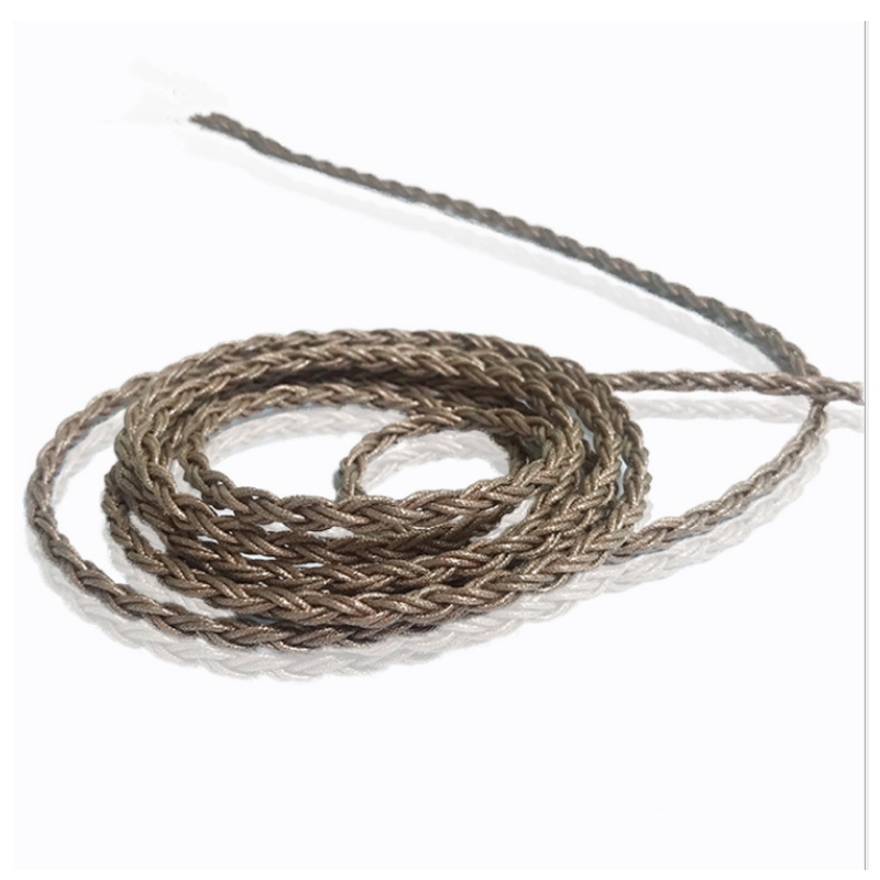 5N fejhallgató DIY vezetékes fejhallgató vezeték 8-szálú egykristályos réz bevonatú ezüst huzal HiFi fejhallgató vezeték