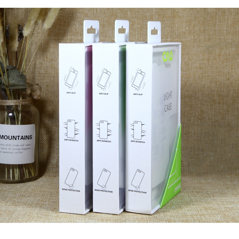 Egyedi kartonpapír telefoncsomagolási doboz buborékfóliával