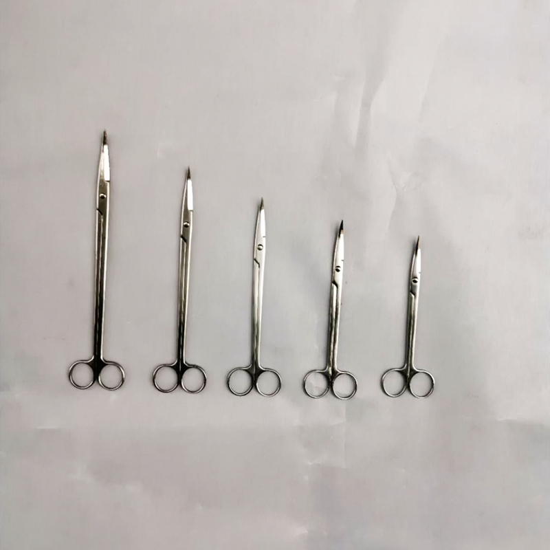 Rozsdamentes acél egyenes és hajlított olló