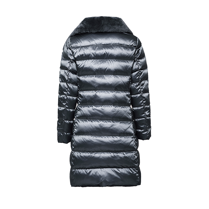 Hölgyeim, hosszú, meleg kabát /alsó kabát levehető puha szőrrel