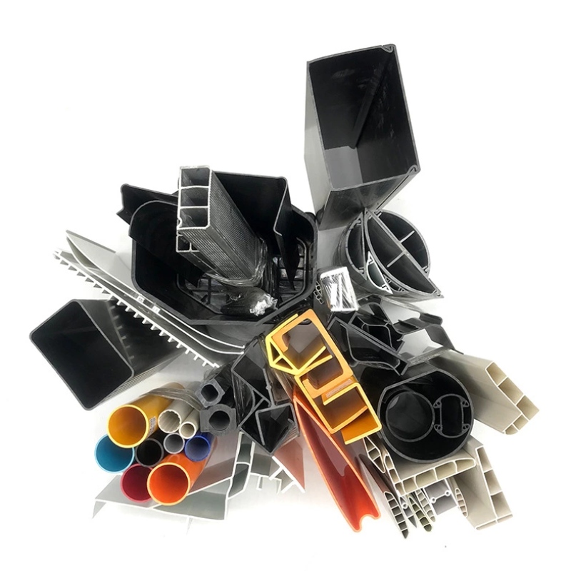 Nem szabványos egyéni gyártás olcsó extrudált Pvc műanyag profil építőanyaghoz