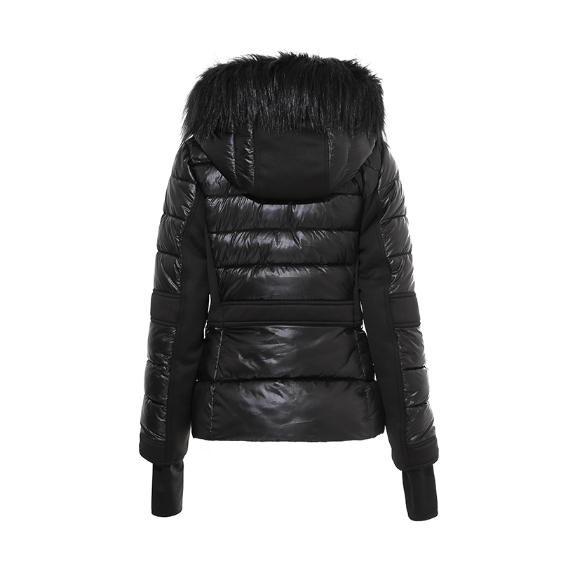 Hölgyek meleg kabátban eltávolítható motorháztetővel