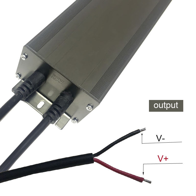 12v400w Zhongshan kiváló minőségű állandó feszültségű vízálló fekete szürke alumínium héj meghajtó ellátás