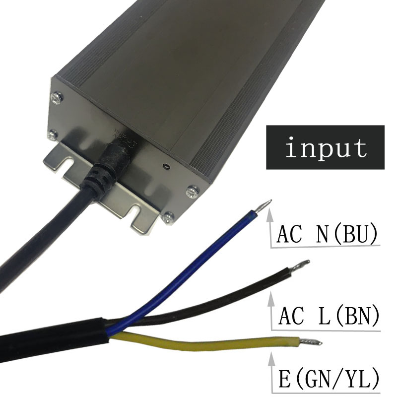 12v400w Zhongshan kiváló minőségű állandó feszültségű vízálló fekete szürke alumínium héj meghajtó ellátás