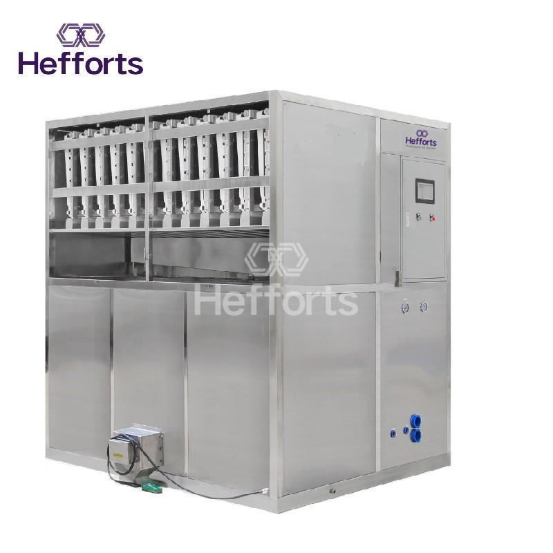 könnyen tisztítható és mosható rozsdamentes acélból készült automatikus napi 3 tonna jégkockakészítő