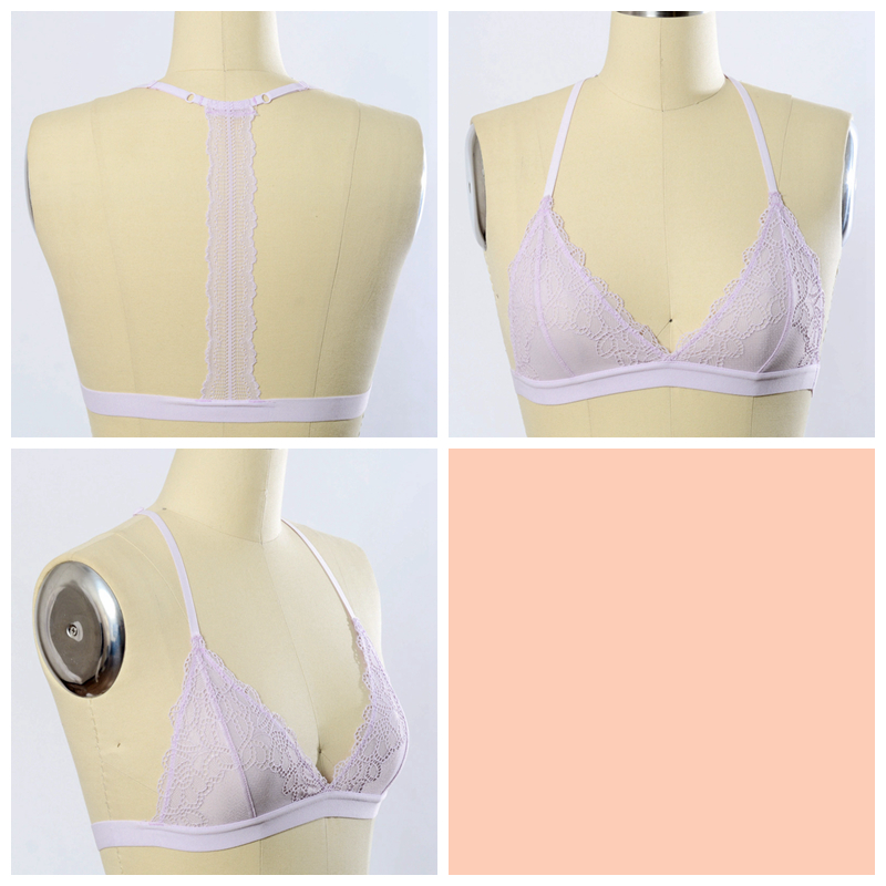 GA-5326 Grace Girl Eyelet T-Back Csipke Bralette