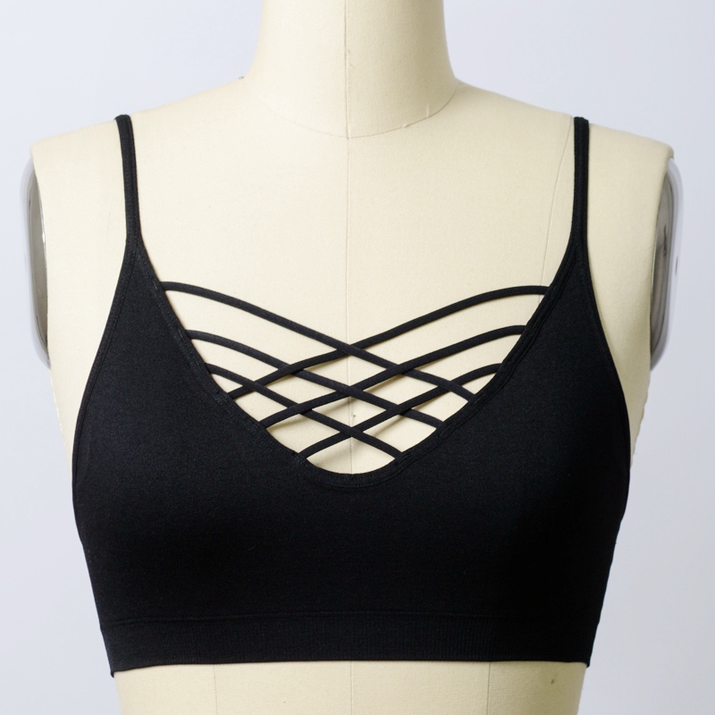 GA-5342 Grace Girl Seamless Front Multi-Strappy Jóga stílusú Bralette