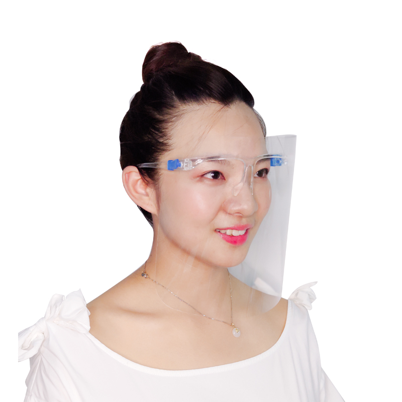 Műanyag átlátszó protektor fröccsenés elleni teljes arcvédő szemüveg arcvédő pajzs