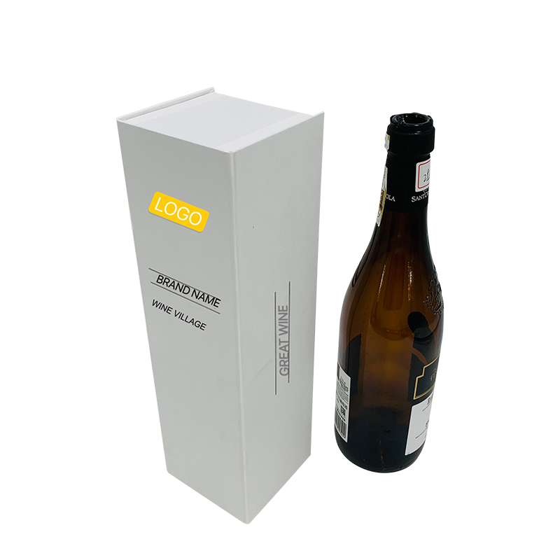 Fehér luxus bor díszdobozban Nagyszerű ajándék doboz eljegyzési ajándékhoz