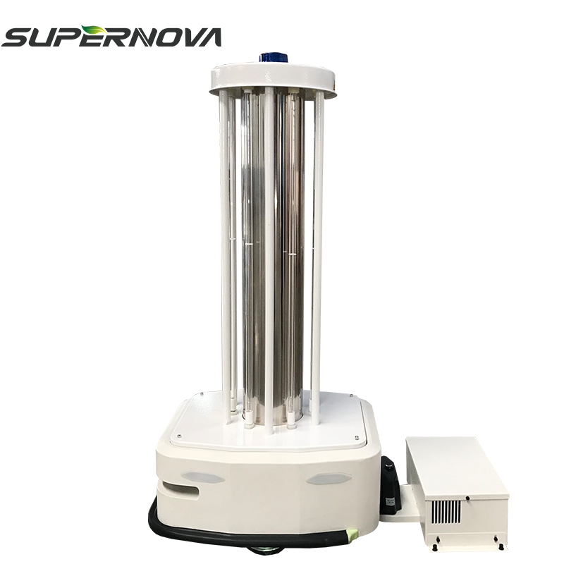 480W Wifi AI Disinfectoring Smart Sterilizer Light Disinfection UVC Robot UV lámpa
