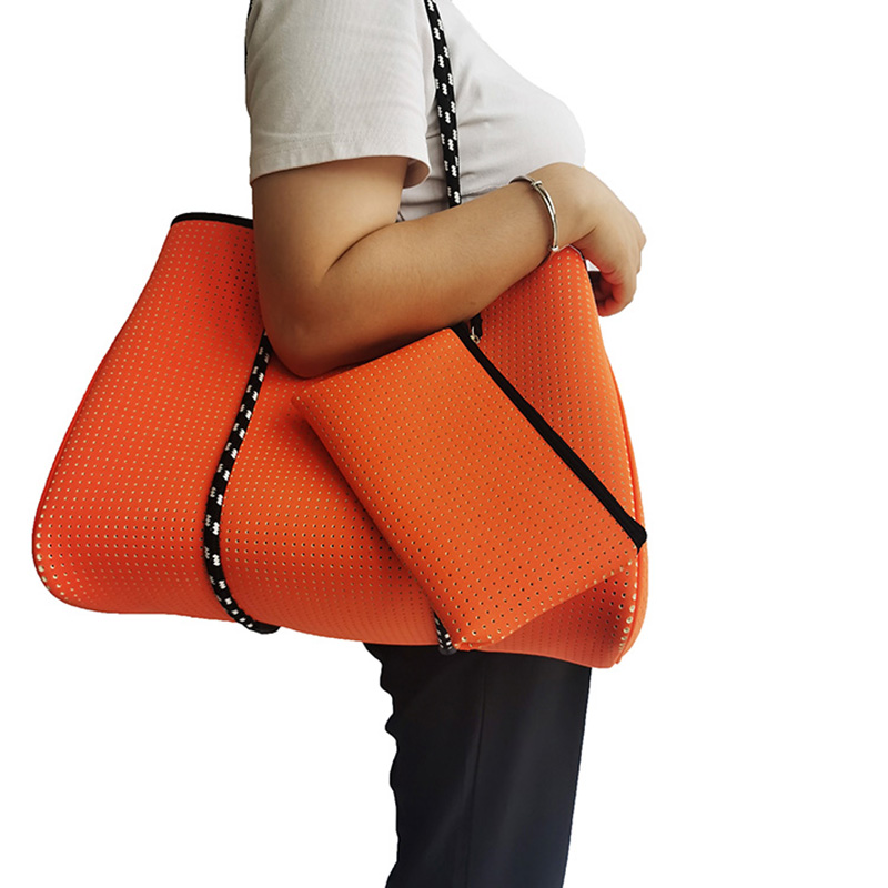 Tartós lager kapacitás strand neoprén tote táska